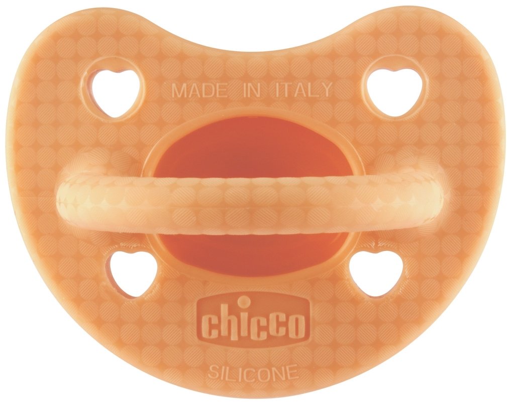 Пустышка Chicco 00073011360000, 1 шт, оранжевый