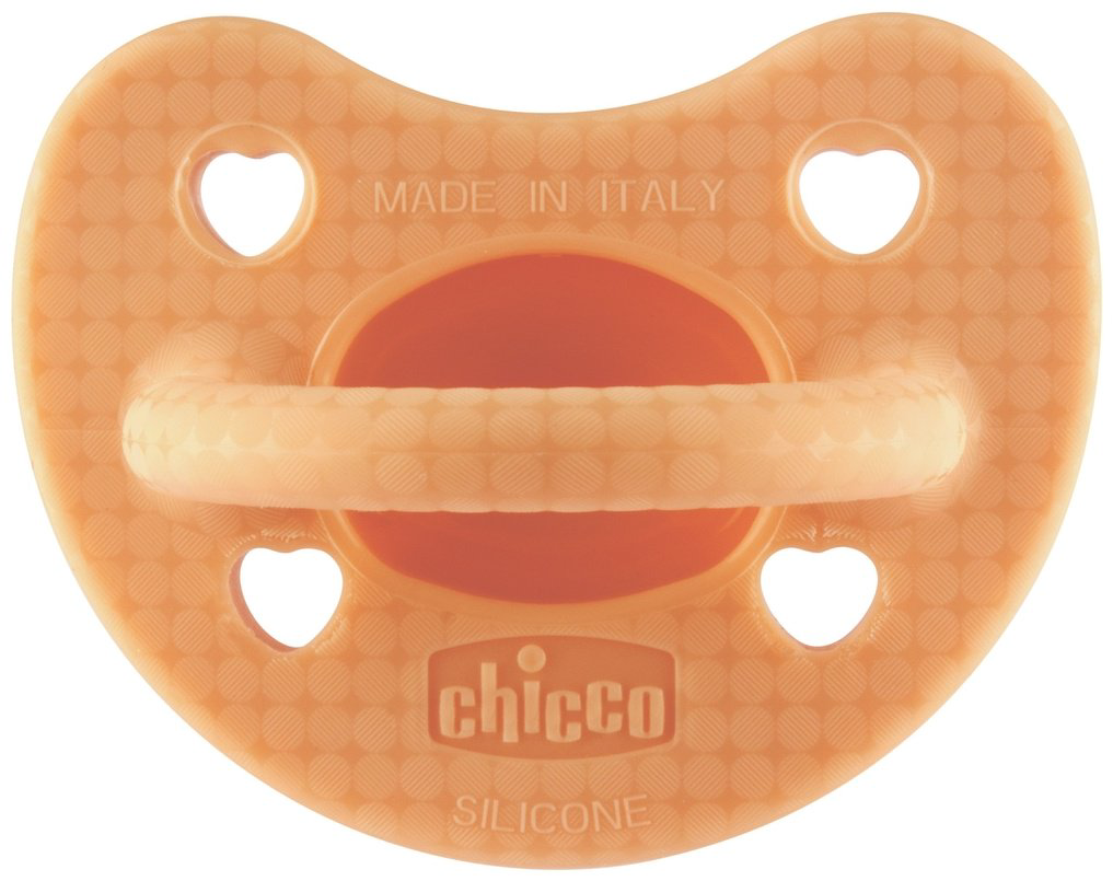 Пустышка Chicco 00073011360000, 1 шт, оранжевый