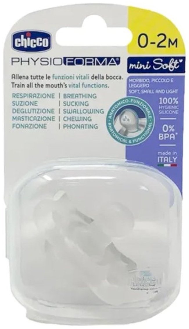 Пустышка Chicco 00073211130000, 1 шт, прозрачный - ForteMarket Пустышка Chicco 00073211130000, 1 шт, прозрачный купить,0