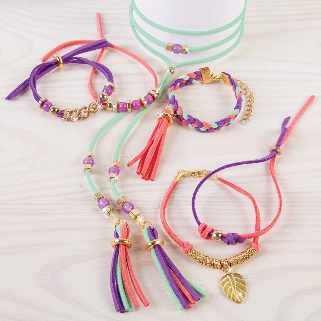 Набор Make It Real Gold Link Suede Bracelets 1207 купить,0