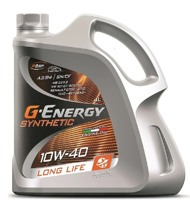 Моторное масло Синтетическое G-Energy Synthetic Long Life 10W-40 4л купить,17000