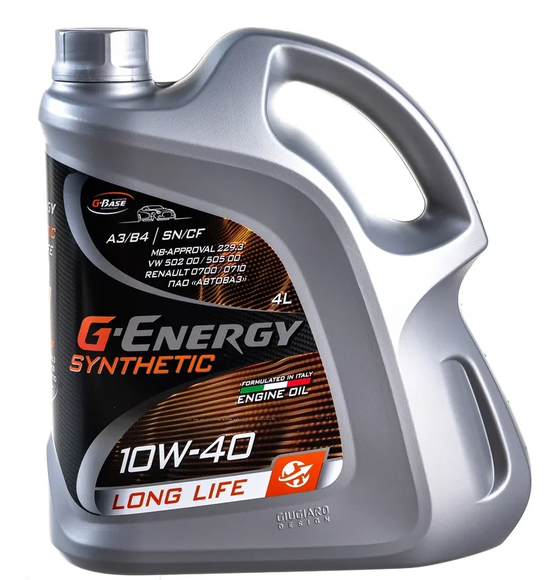 Моторное масло Синтетическое G-Energy Synthetic Long Life 10W-40 4л купить,17000