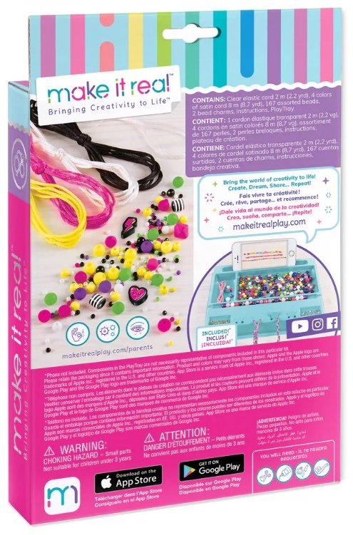 Набор Make It Real Retro Neon Black & White Bracelets купить,0