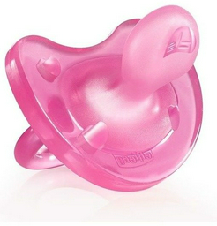Пустышка Chicco Physio Soft, 1 шт, розовый