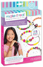 Набор Make It Real Retro Neon Black & White Bracelets