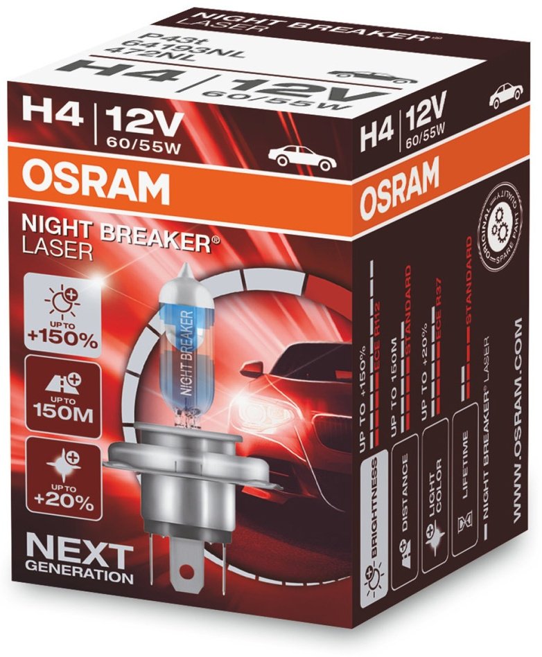 Автолампа Osram 64210NL галогенная, 1 шт