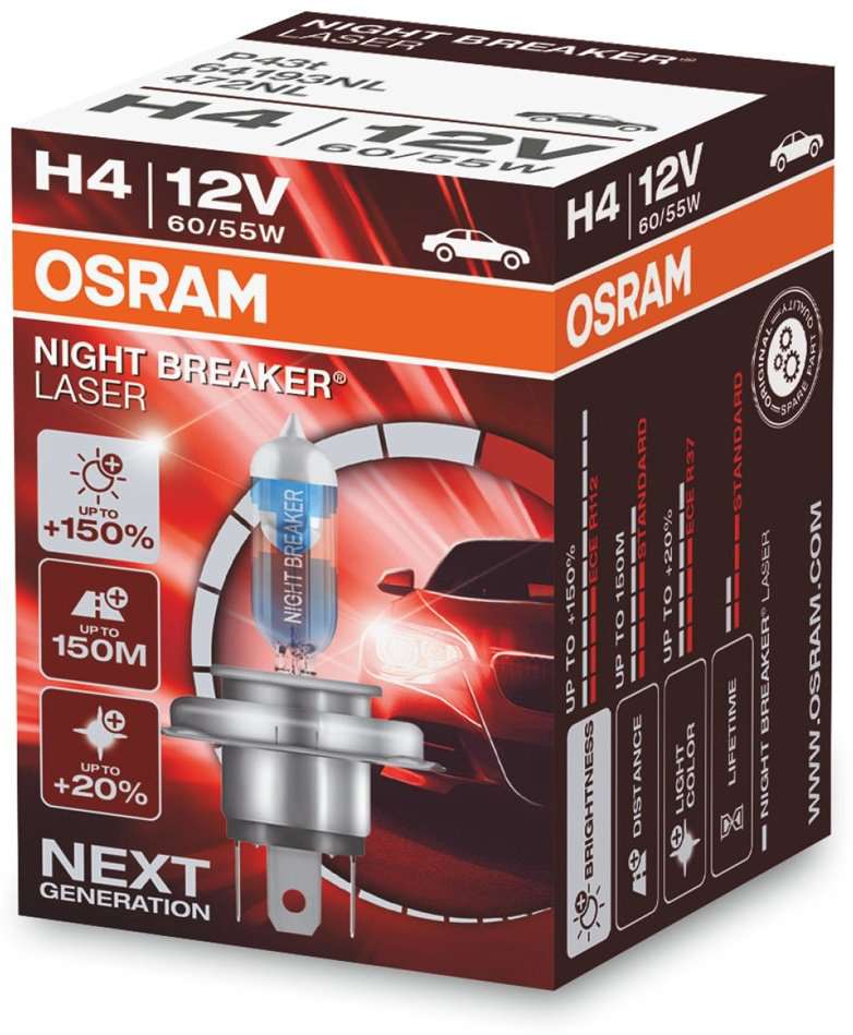 Автолампа Osram 64210NL галогенная, 1 шт купить,NaN
