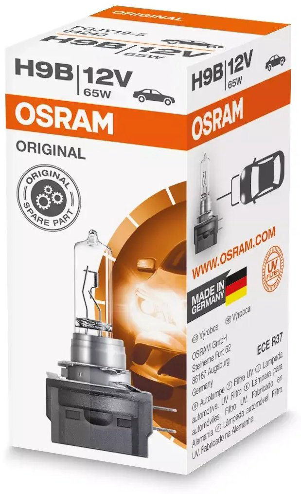 Osram 64243 галогенная H9, 1 шт