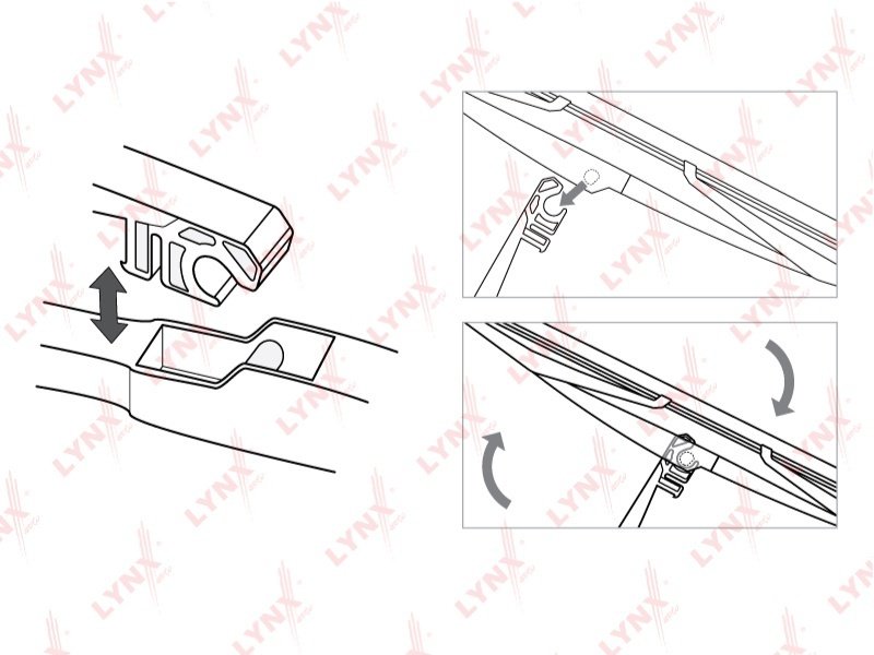 Щетка гибридная LYNXauto LR28E 280 мм, 1 шт купить,NaN