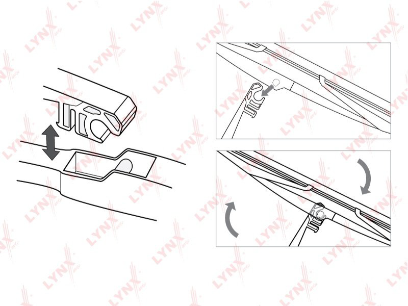 Щетка гибридная LYNXauto LR28E 280 мм, 1 шт купить,NaN