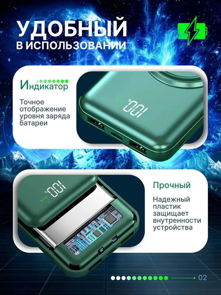 Power Bank Yili MC-001 PB30000-GREEN-4C зеленый купить,NaN