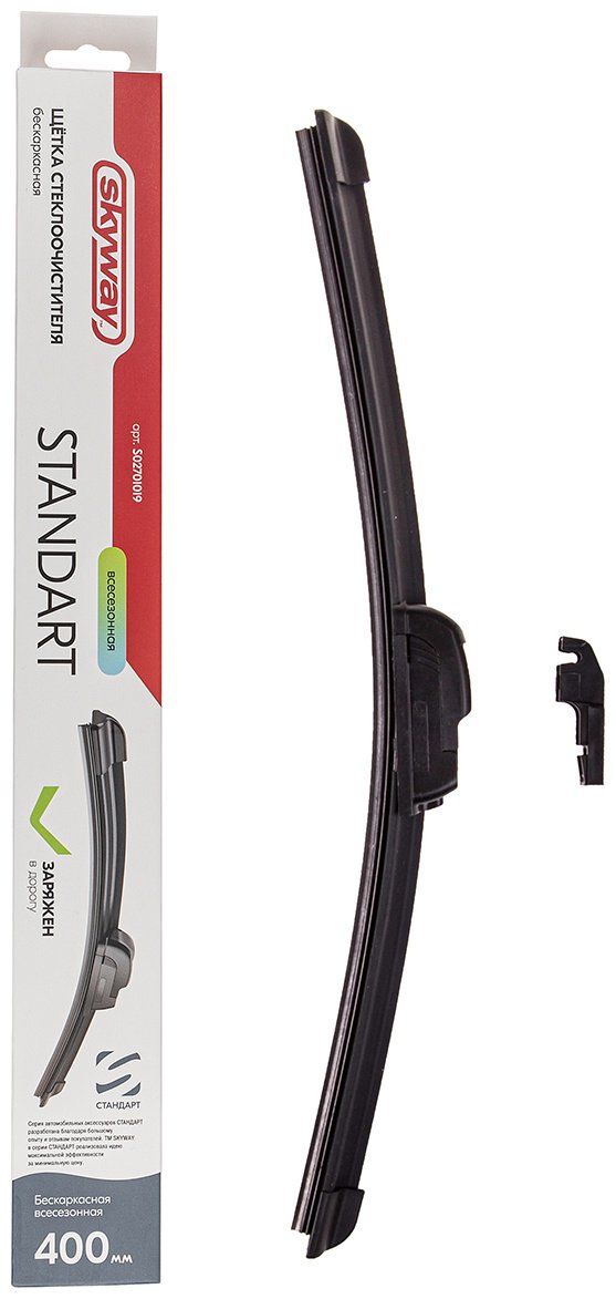 Щетка бескаркасная Skyway S02701019 400 мм, 1 шт купить,NaN