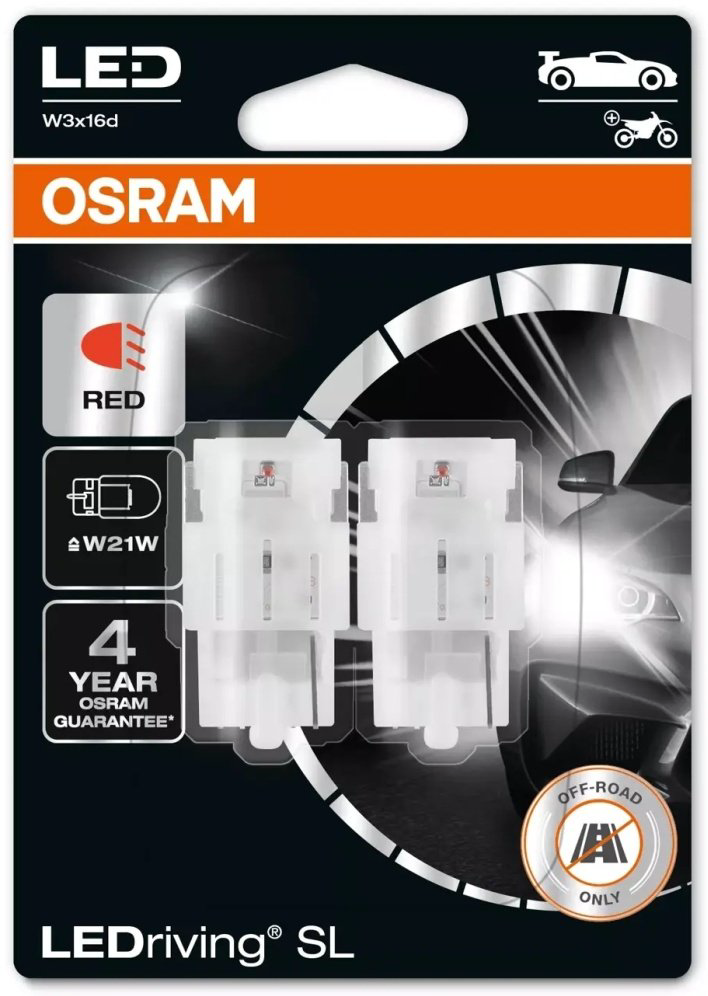Автолампа Osram 7505DRP-02B светодиодная, 2 шт