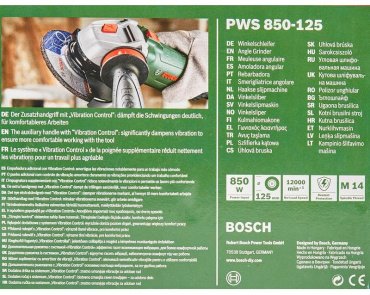 Шлифмашина угловая Bosch PWS 850-125 купить,0