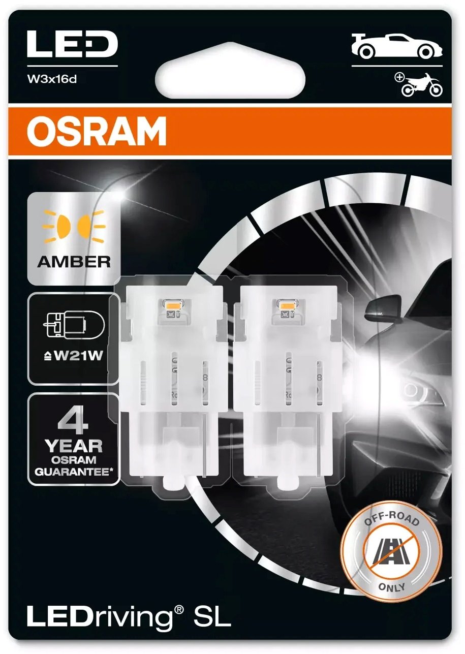 Osram 7505DYP-02B светодиодная W21W, 2 шт купить,0
