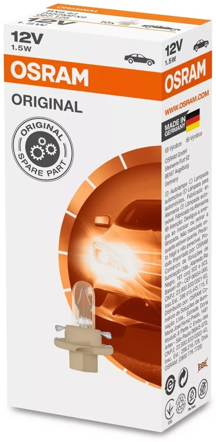 Автолампа Osram 2452MFX6 галогенная, 1 шт