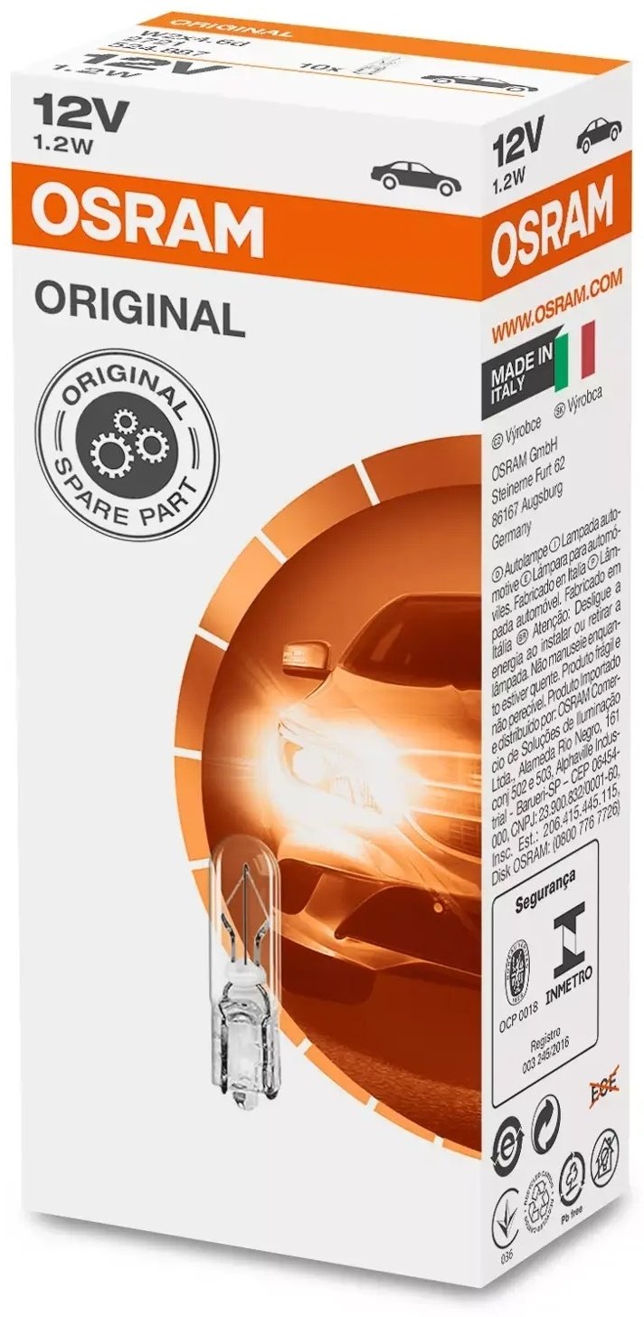 Osram 2721 галогенная W1.2W, 1 шт