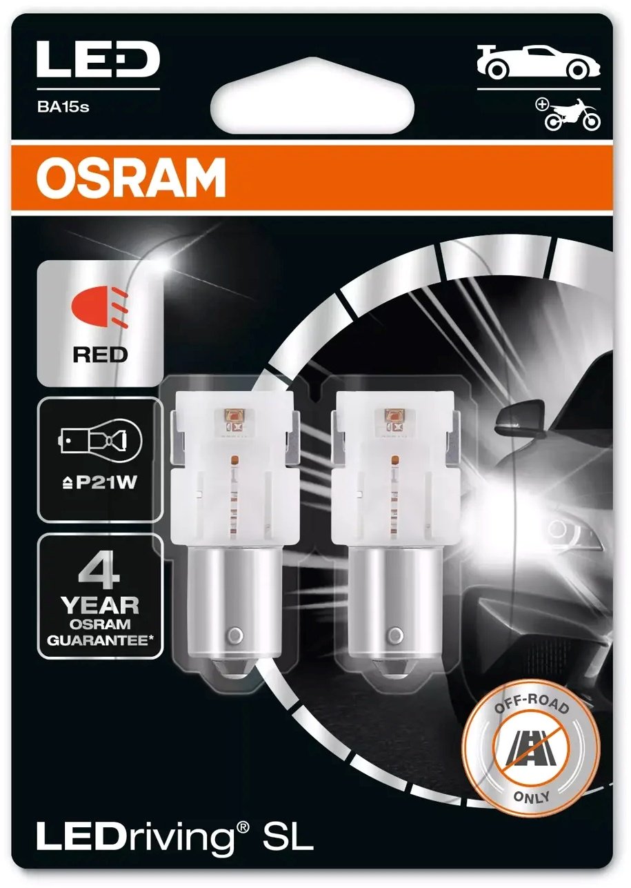 Osram 7506DRP-02B светодиодная P21W, 2 шт купить,NaN