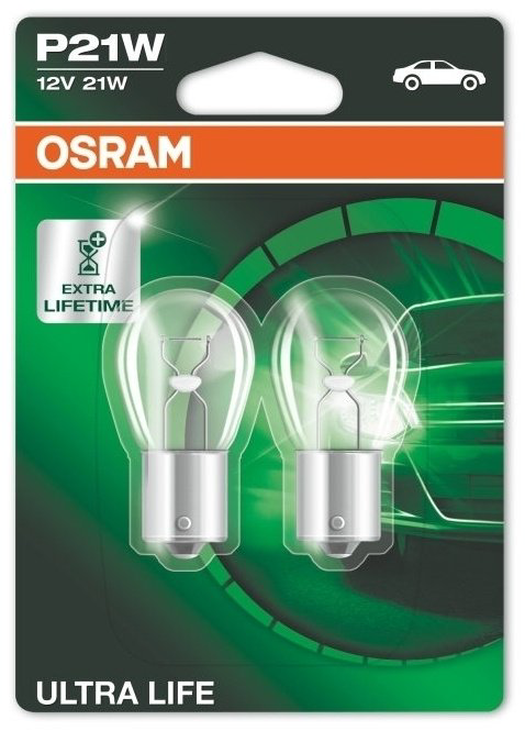 Автолампа Osram 7506ULT-02B накаливания, 2 шт купить,NaN