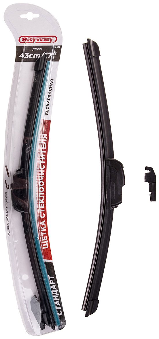 Щетка бескаркасная Skyway S02701034 430 мм, 1 шт