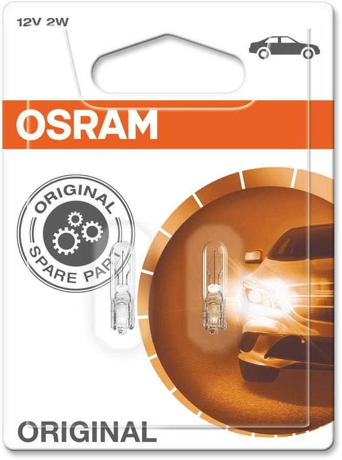 Автолампа Osram 2722-02B накаливания, 2 шт купить,NaN