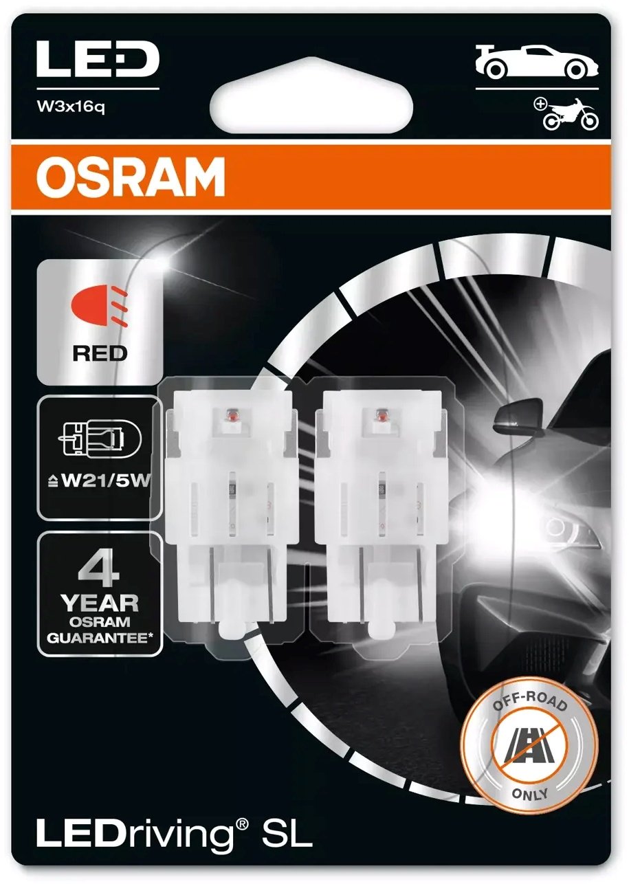 Osram 7515DRP-02B светодиодная W21W, 2 шт