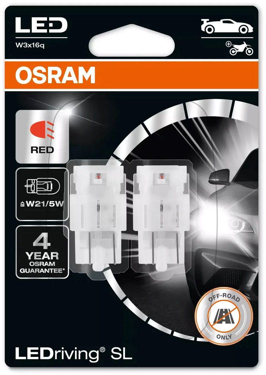 Osram 7515DRP-02B светодиодная W21W, 2 шт