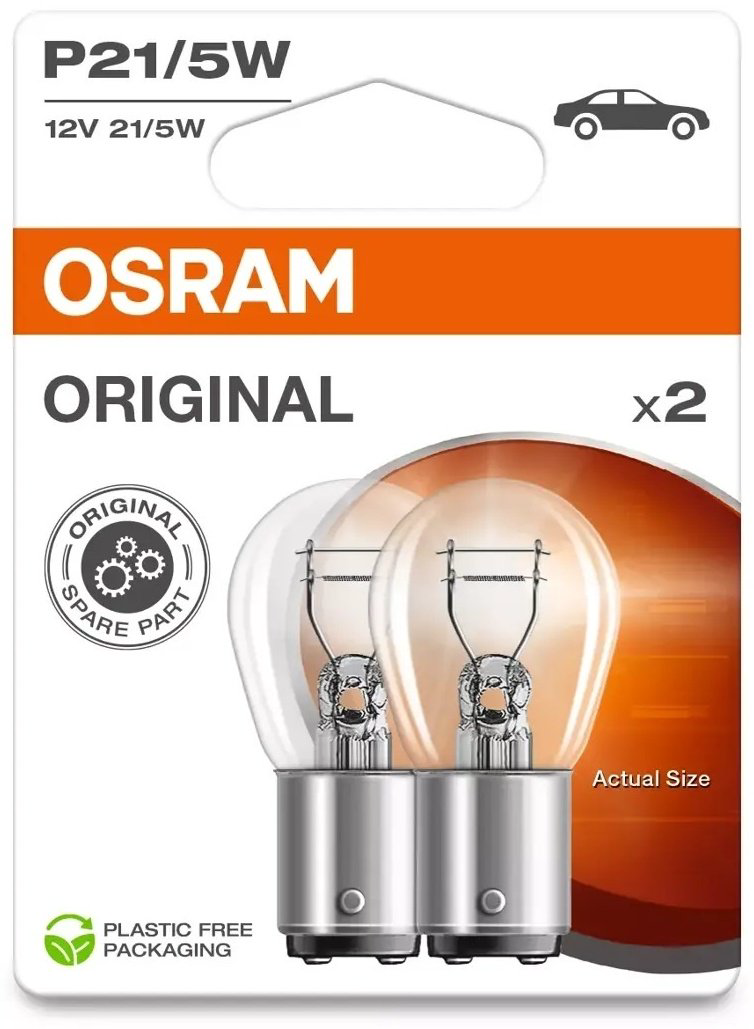 Osram 7528-2BL накаливания P21/5W, 2 шт купить,NaN