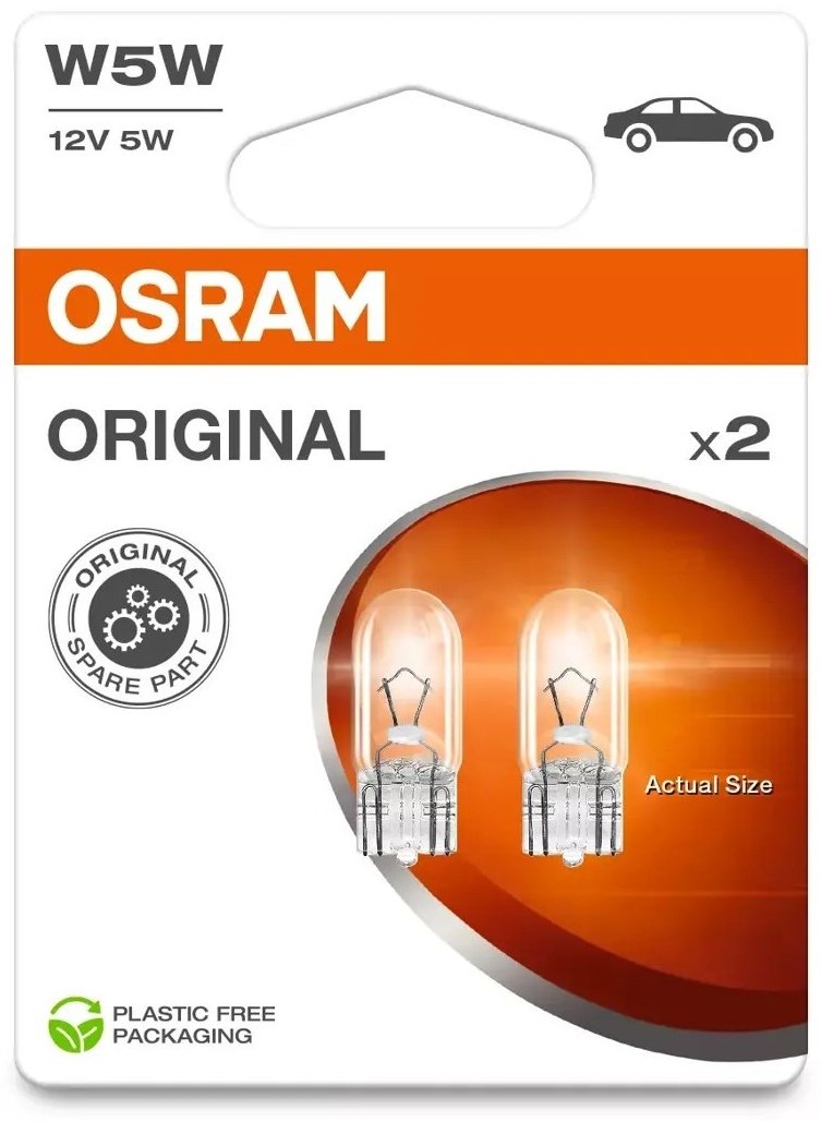 Автолампа Osram 2825-02B накаливания, 2 шт