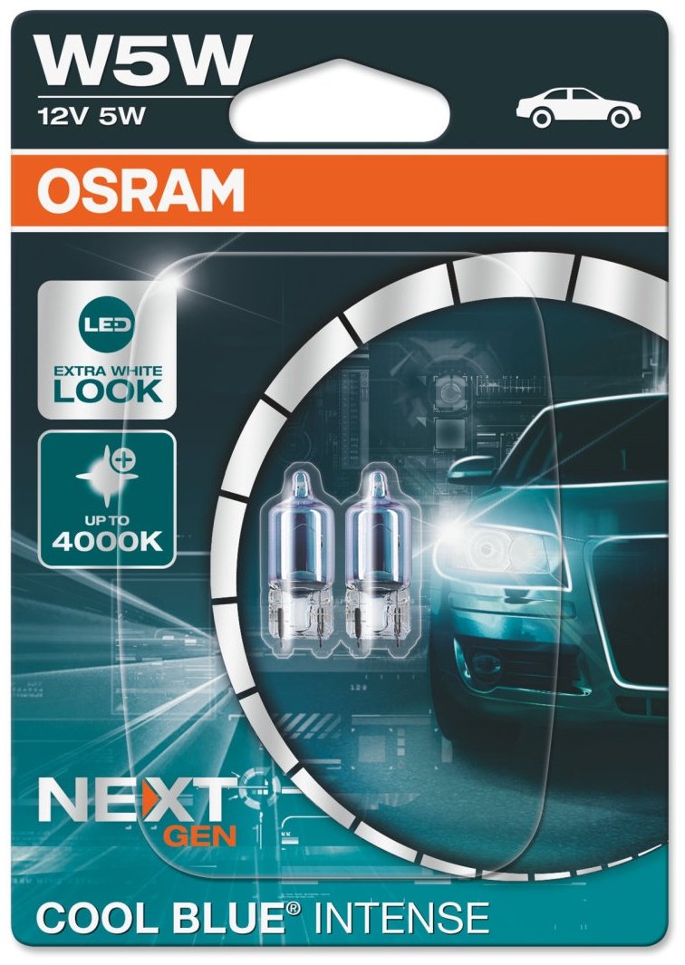 Автолампа Osram 2825CBN-02B галогенная, 2 шт