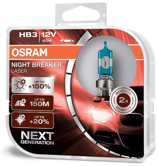 Автолампа Osram 9005NL-HCB галогенная, 2 шт