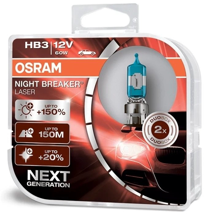 Автолампа Osram 9005NL-HCB галогенная, 2 шт
