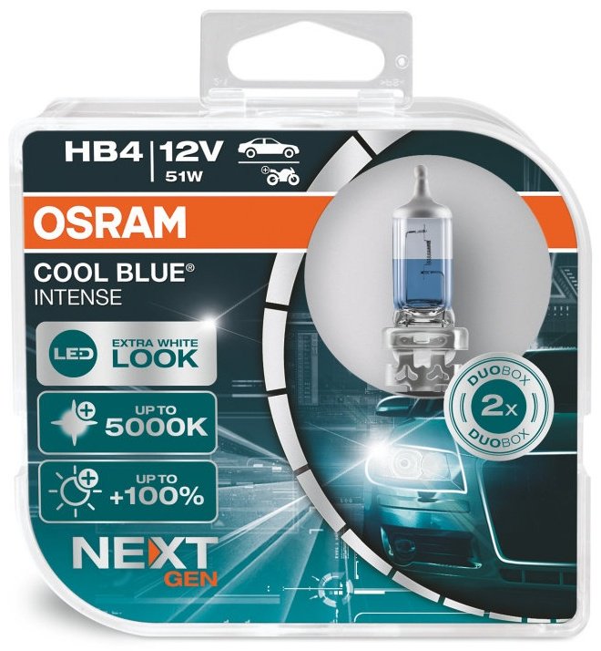 Автолампа Osram 9006CBN-HCB галогенная, 2 шт