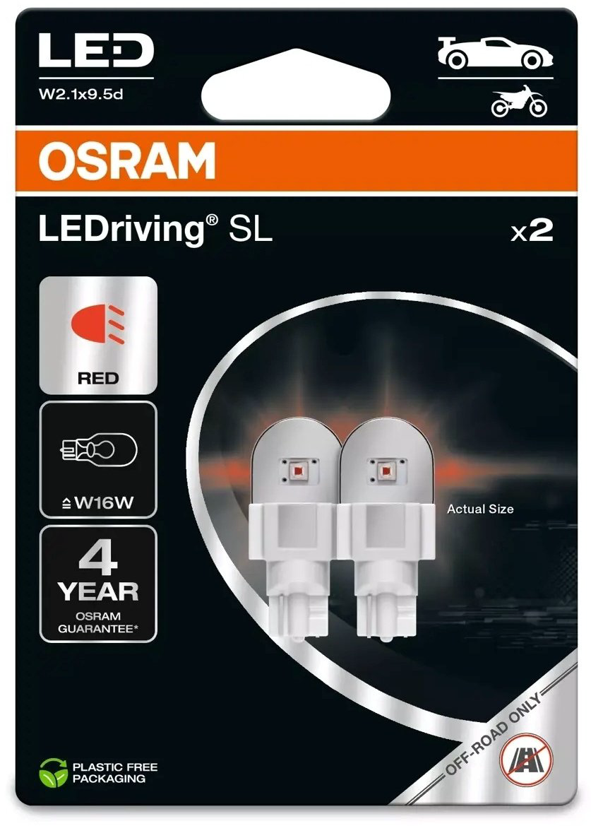 Автолампа Osram 921DRP-02B светодиодная, 2 шт купить,NaN