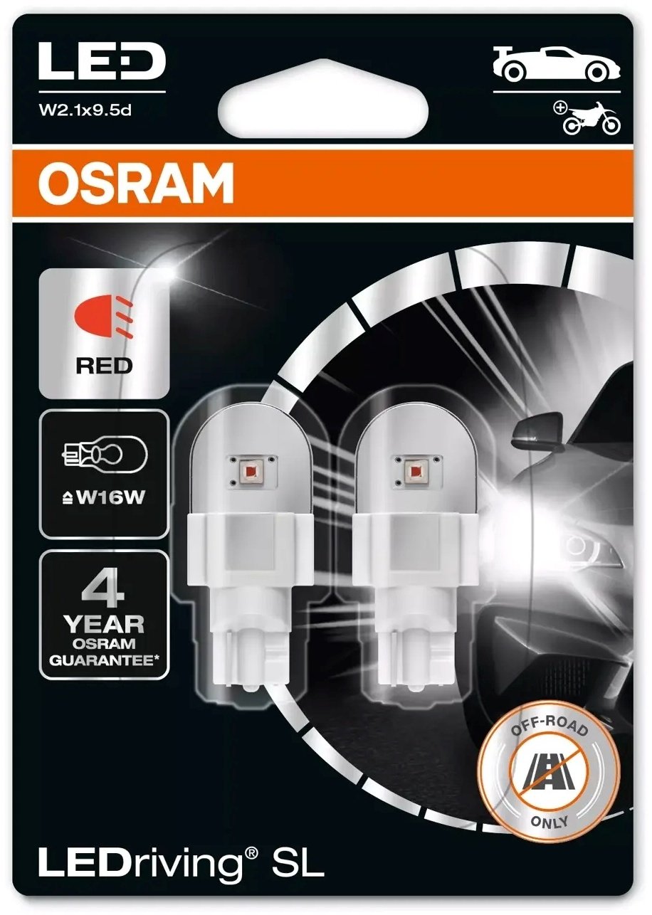 Автолампа Osram 921DRP-02B светодиодная, 2 шт купить,0