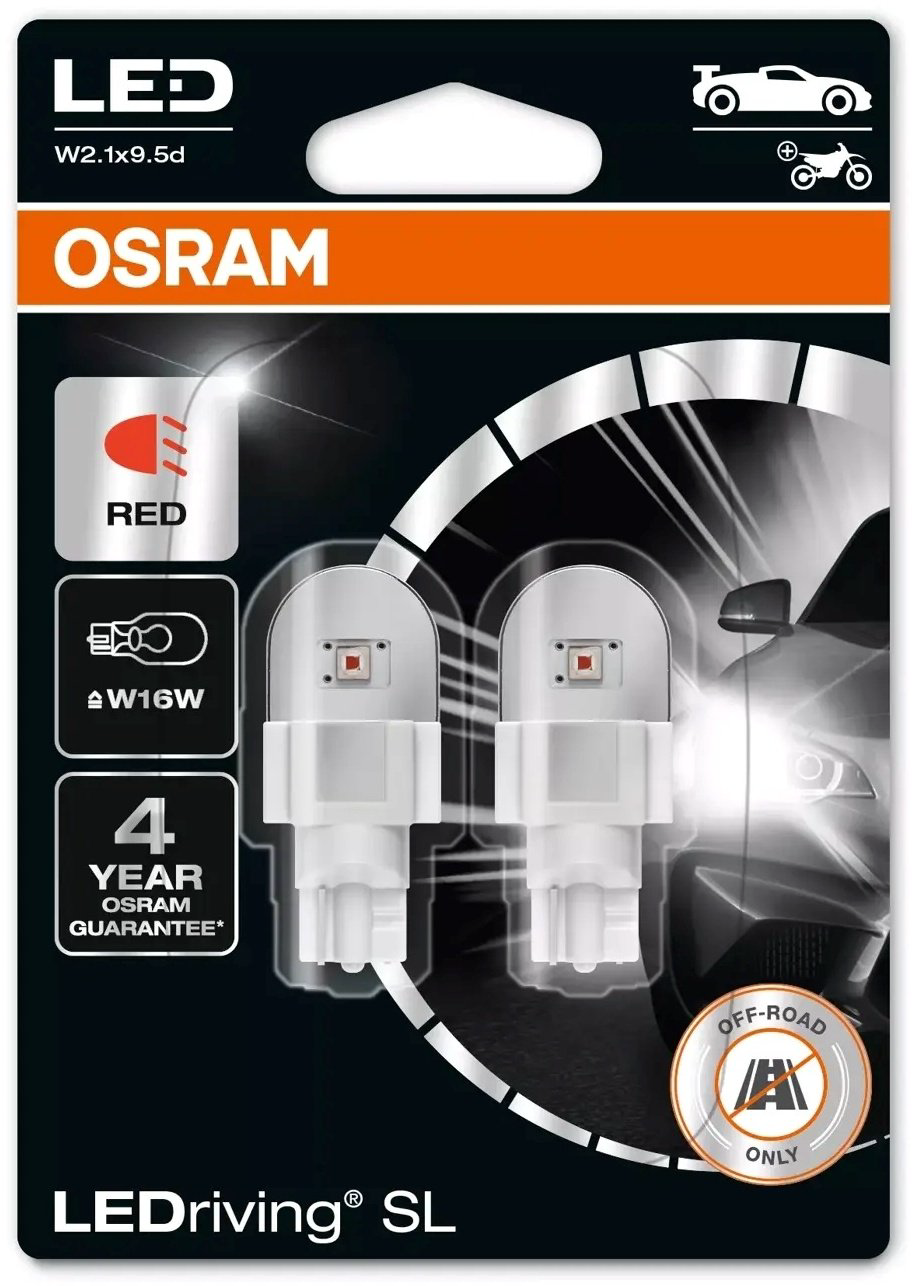 Автолампа Osram 921DRP-02B светодиодная, 2 шт купить,NaN