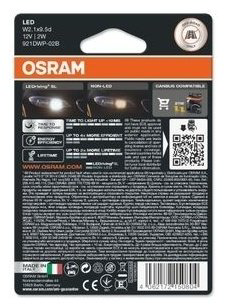 Автолампа Osram 921DWP-02B светодиодная, 2 шт купить,NaN
