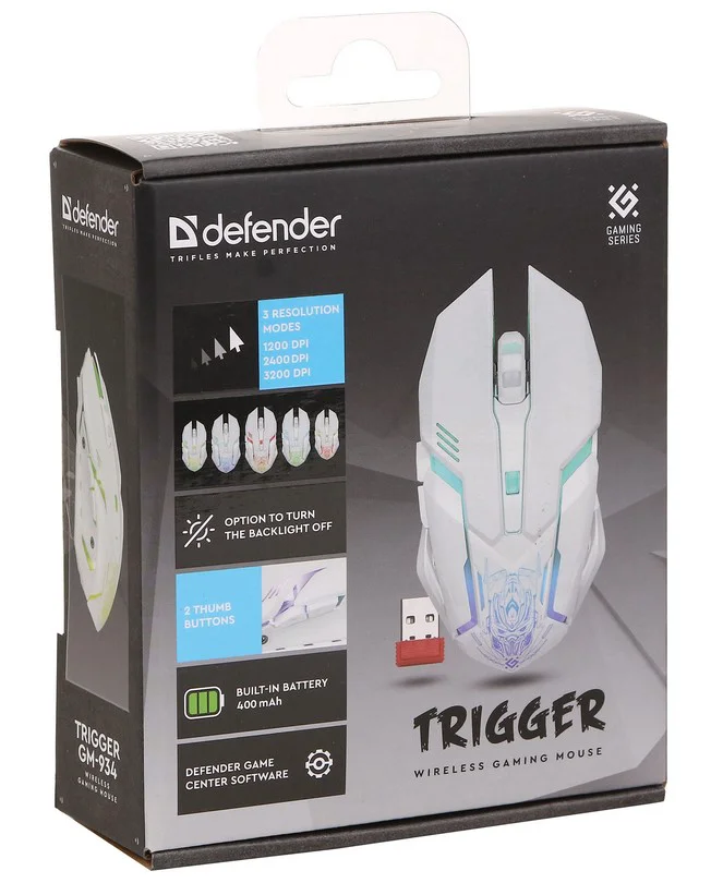 Мышь Defender Trigger GM-934 52931 White