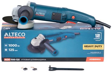 Шлифмашина угловая ALTECO Heavy Duty AGH 1100-125 40941 - ForteMarket Шлифмашина угловая ALTECO Heavy Duty AGH 1100-125 40941 купить,0