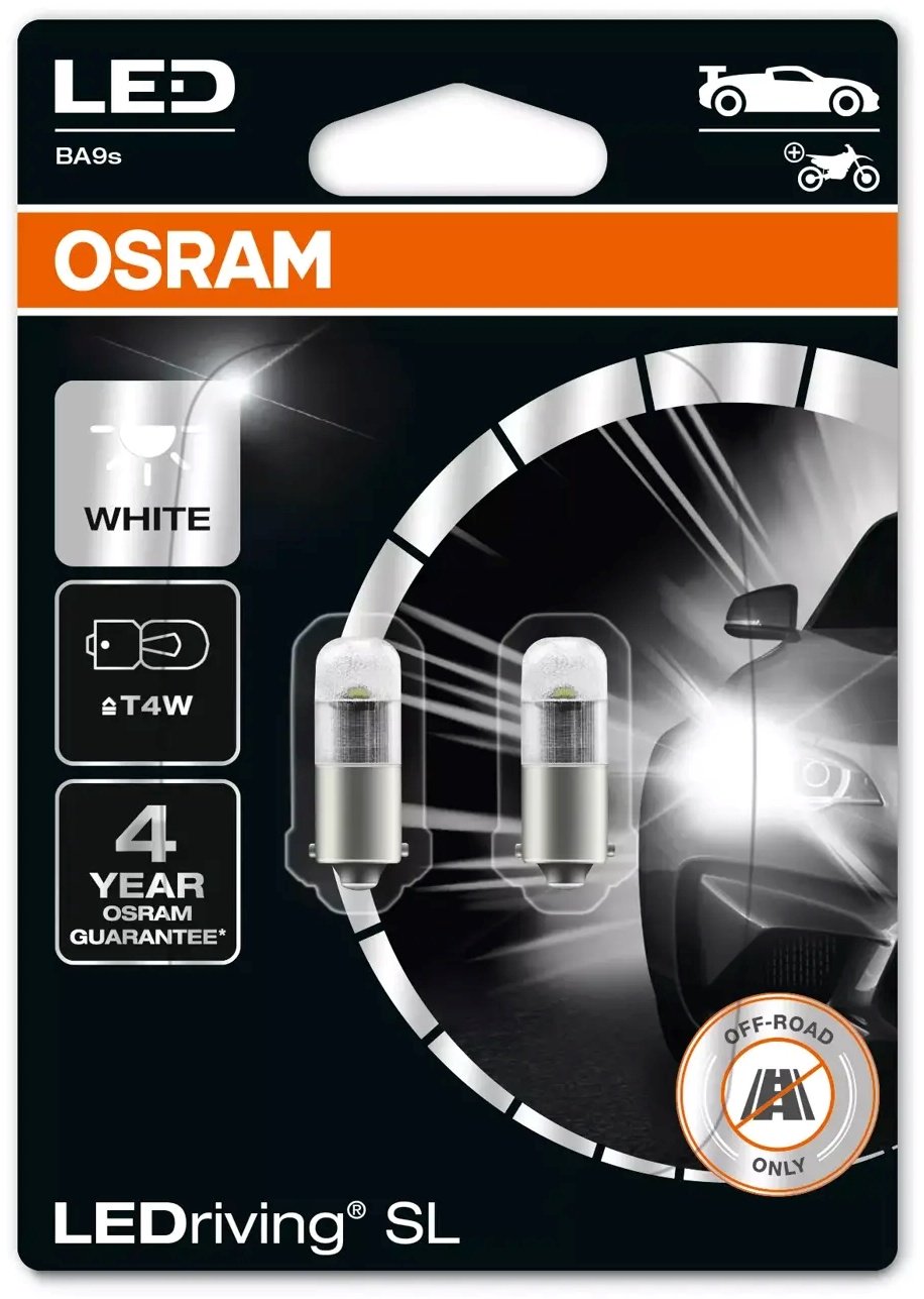 Osram 3893DWP-02B светодиодная T4W, 2 шт