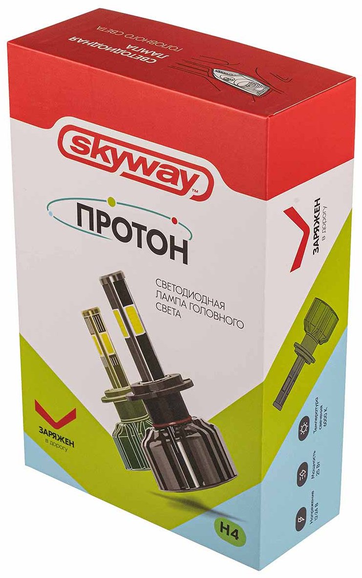 Skyway S08701039 светодиодная H4, 1 шт купить,NaN