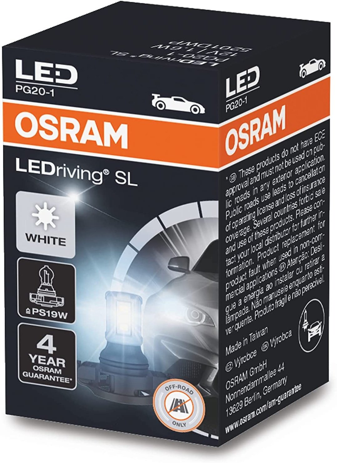 Автолампа Osram 5201DWP светодиодная, 1 шт