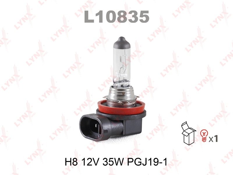 LYNXauto L10835 галогенная H8, 1 шт
