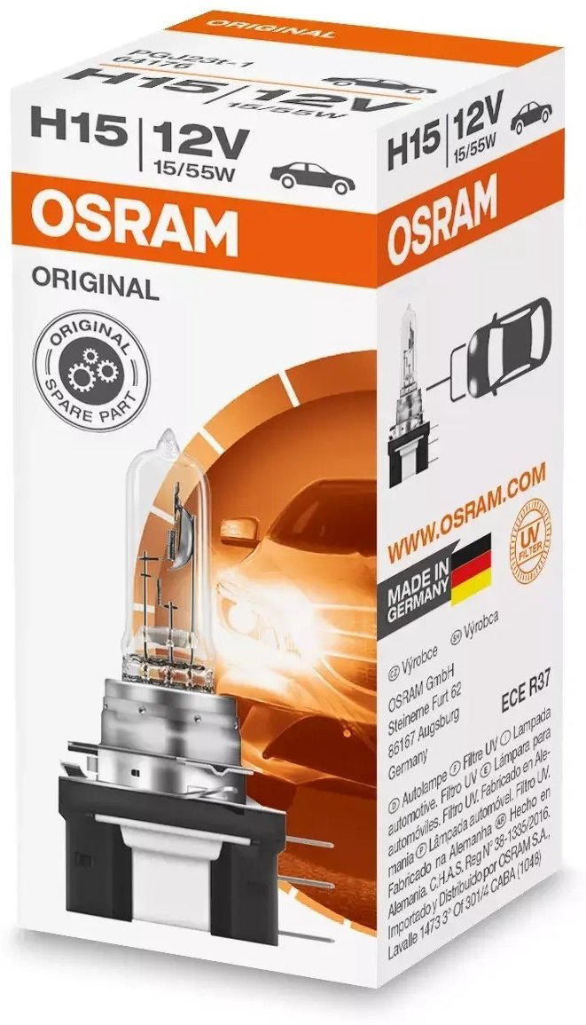Osram 64176 галогенная H15, 1 шт