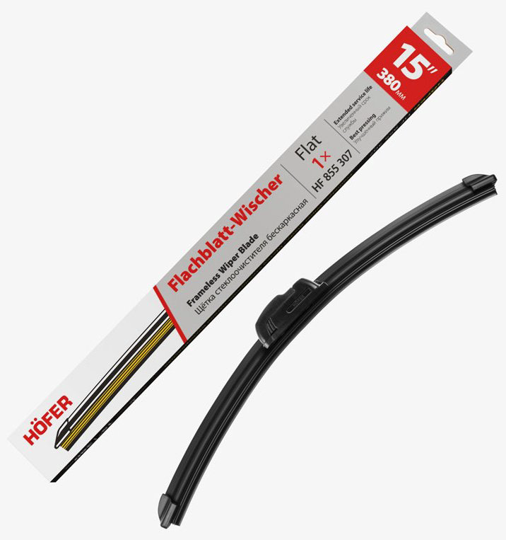 Щетка бескаркасная HOFER HF855307 380 мм, 1 шт купить,NaN