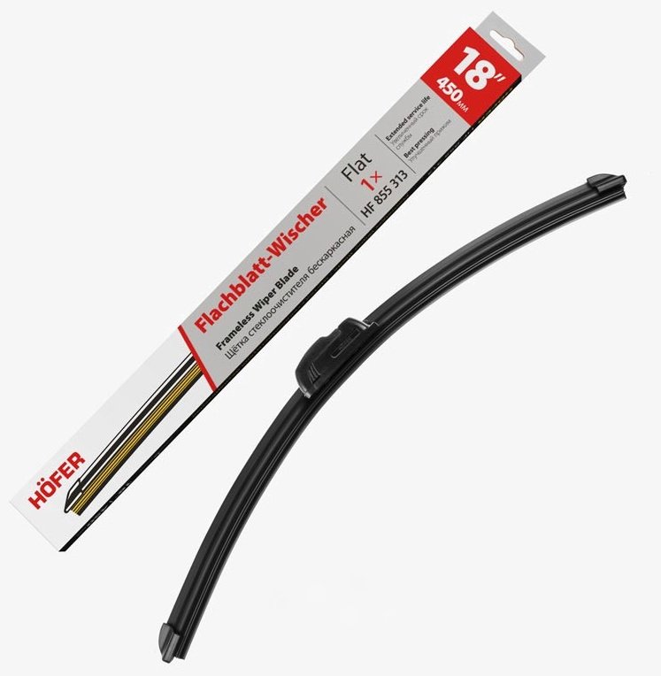 Щетка бескаркасная HOFER HF855313 450 мм, 1 шт купить,NaN
