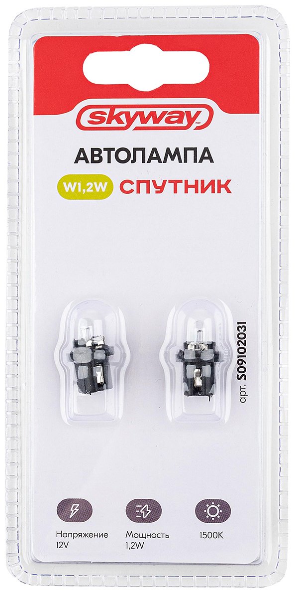 Skyway S09102031 накаливания W1.2W, 1 шт купить,NaN
