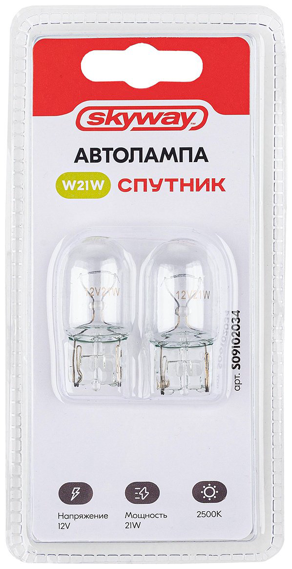 Skyway S09102034 накаливания W21W, 1 шт купить,NaN
