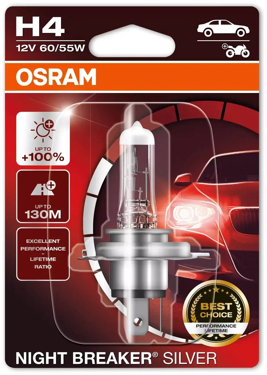 Osram 64193NBS-01B галогенная H4, 1 шт