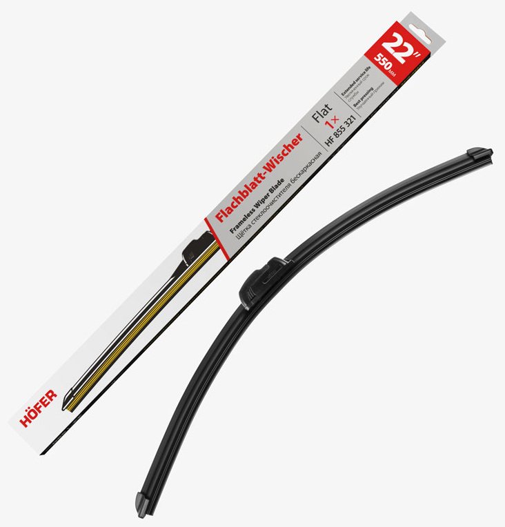 Щетка бескаркасная HOFER HF855321 550 мм, 1 шт купить,NaN